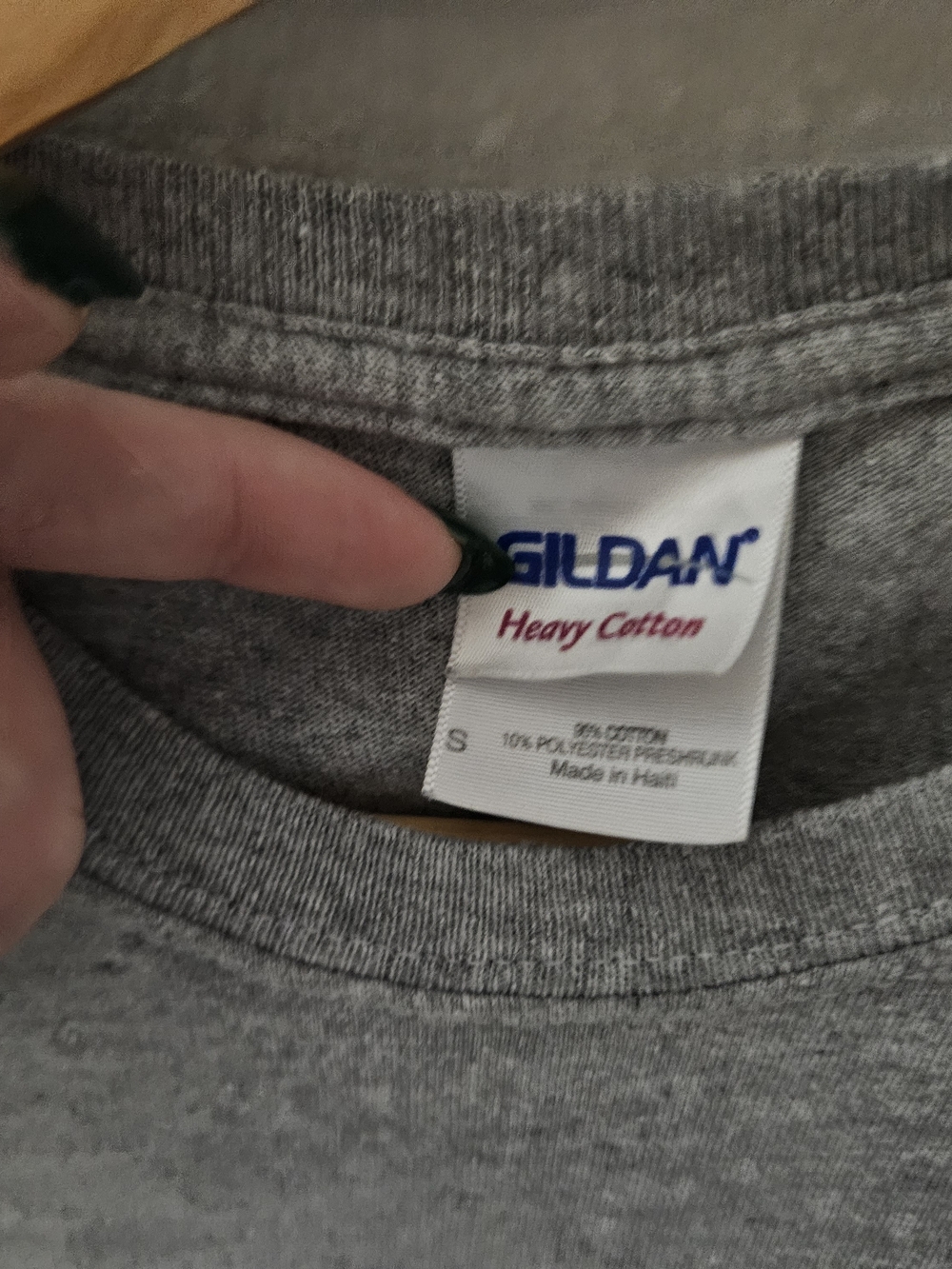 Gildan Gray Short-Sleeve Tee with White Natural Foods Logo - Picture 6 of 6